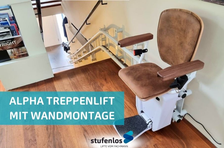 alpha treppenlift wandmontage